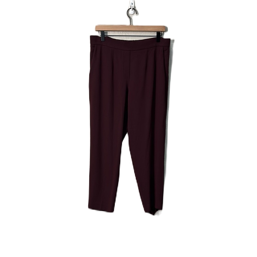 Babaton Aritiza Plum Purple Pull on Trousers Pants Size 10